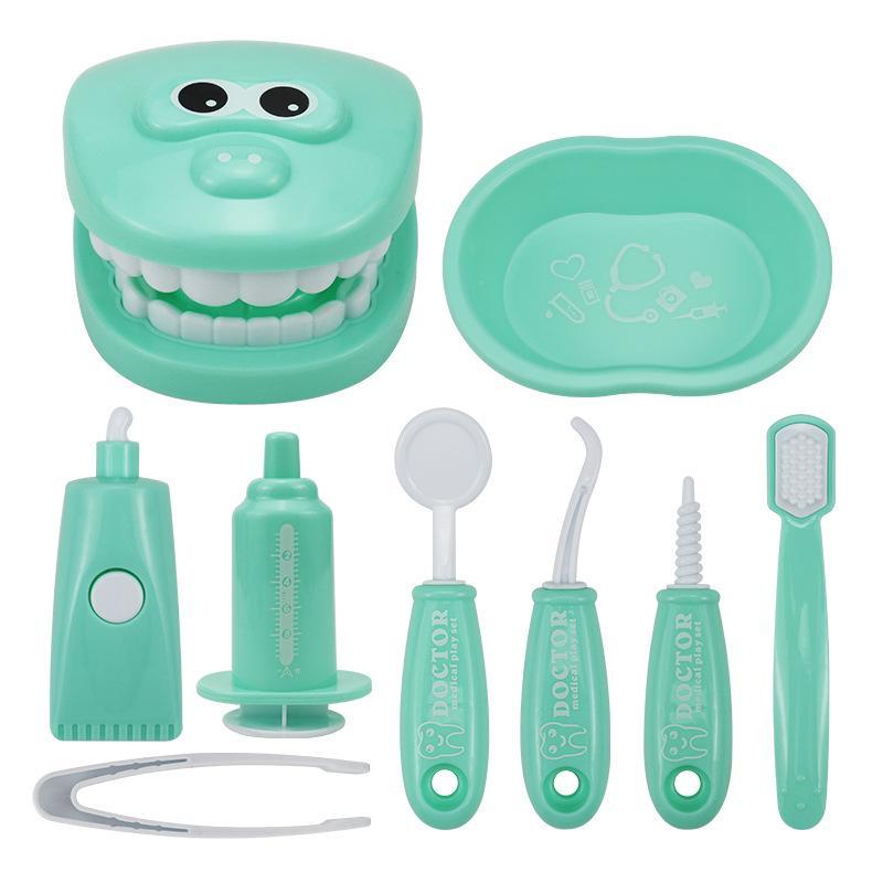 Dental Clinic Pretend Play Toy, 1 Set Dental Care Small Dentist Set, Simulation Education Teeth Toy, Pretend Play Toy for Kids