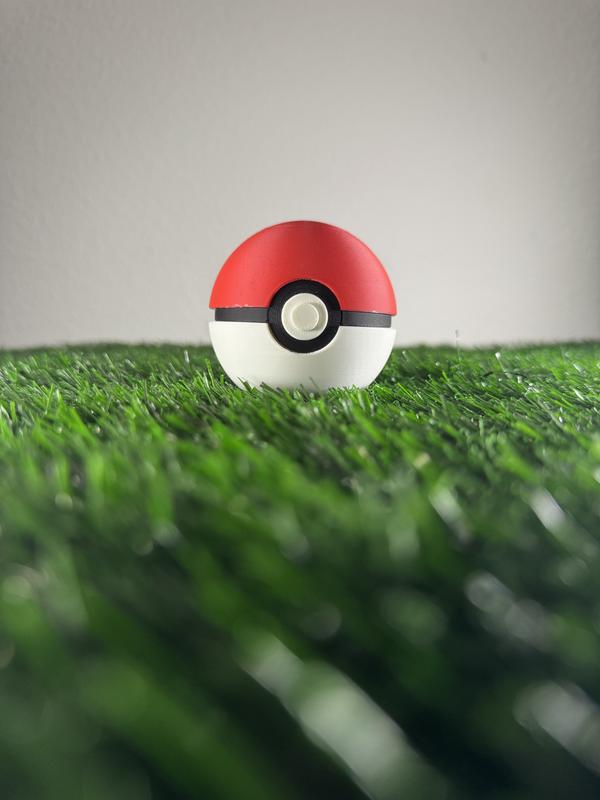 Full Size PokeBall Model (High Quality 3D Printed Collectible)