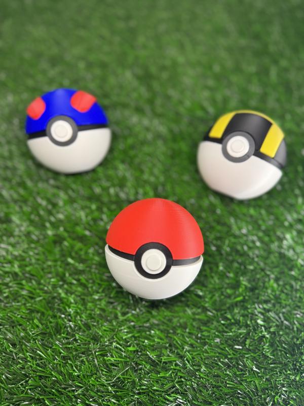 Full Size PokeBall Model (High Quality 3D Printed Collectible)