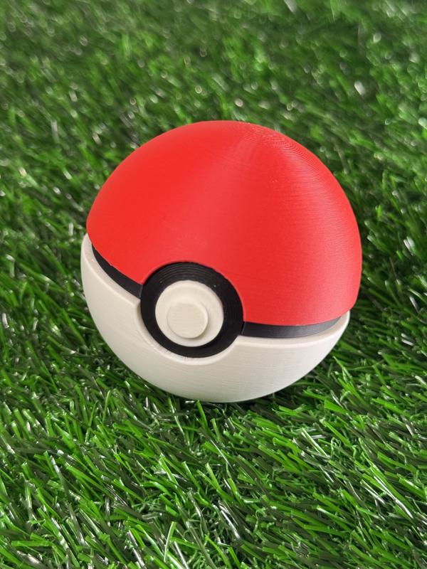 Full Size PokeBall Model (High Quality 3D Printed Collectible)