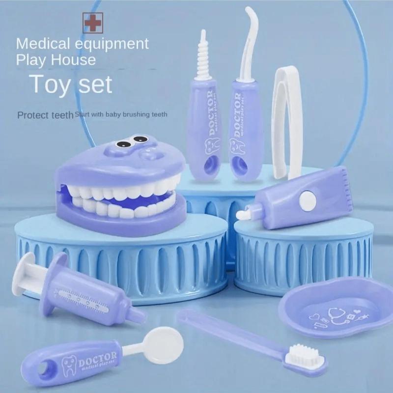 Dental Clinic Pretend Play Toy, 1 Set Dental Care Small Dentist Set, Simulation Education Teeth Toy, Pretend Play Toy for Kids