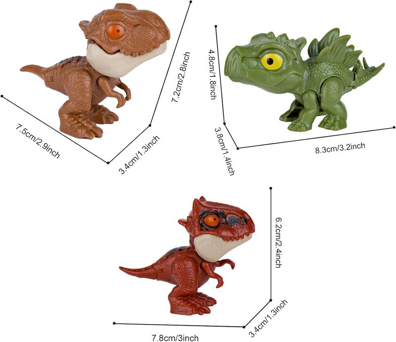 Biting Fingers Dinosaurs Puppets, Jurassic World Dinosaur Toys, Dinosaurs Action Figures Collectibles for 3 4 5 6 7 8 Boys Kids