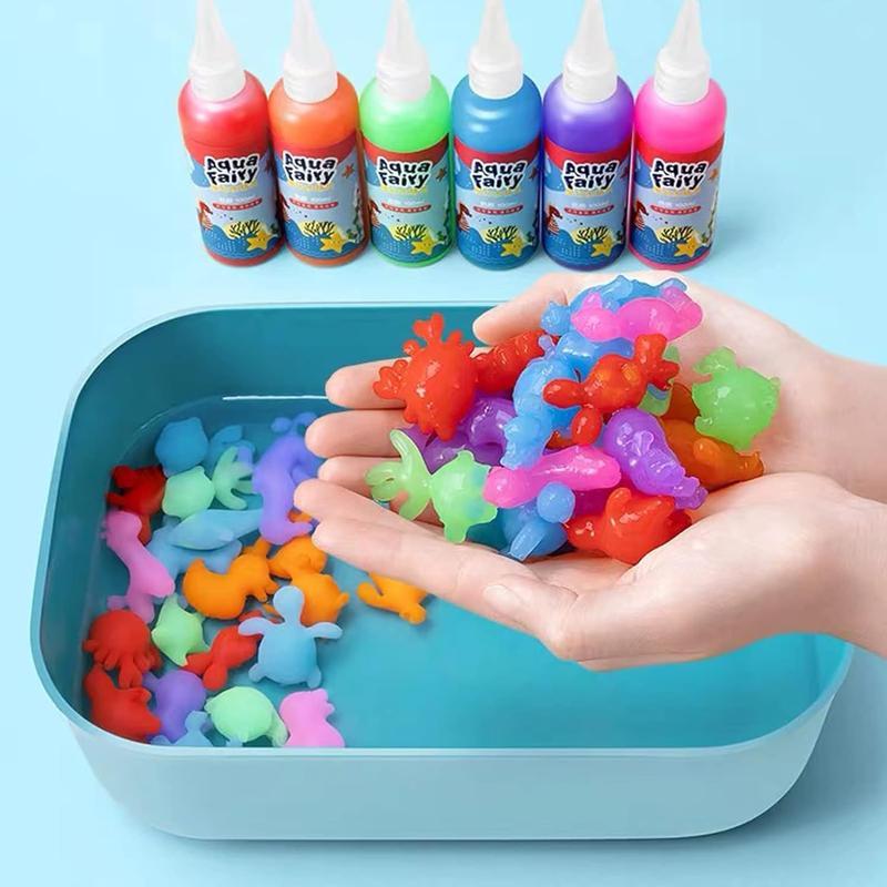 Aqua Fairy Water Gel Kit Magic Water Elf Toy 20 Colors Magic Gel Aqua Art 10 Molds Squishy Maker Party Favor Birthday DIY STEM Christmas Gifts