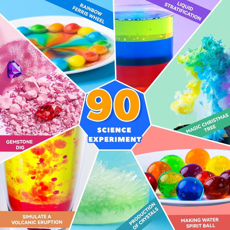 50 Lab Experiments Science Kit for Kids, STEM Activities Educational Scientist Toys Gifts for Age 6-12 Year Old Boys Girls, Chemistry and Physics Set Toys Educational Learning Set