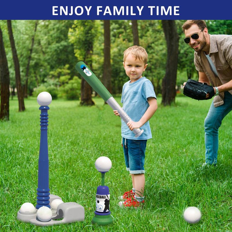 Baseball Toy Set, 1 Set Durable Baseball Bat & Ball & Tee Toy, Indoor Outdoor Backyard Sport Games Toy, Party Favors