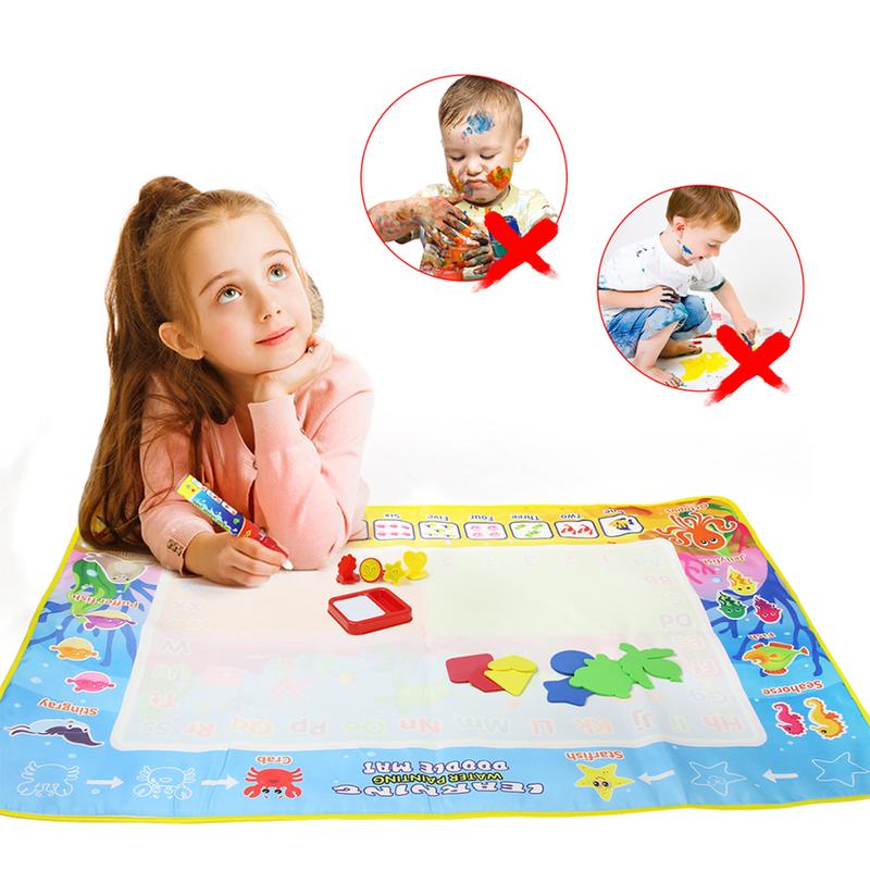 39″×27″ Water Doodle Mat Reusable Drawing Writing Doodle Board Toy Educational