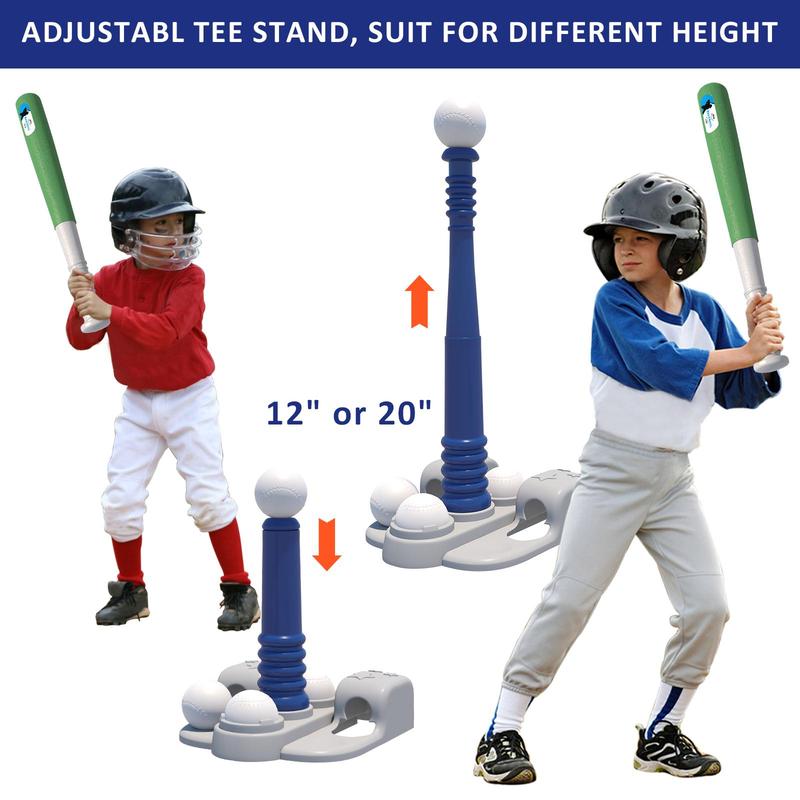 Baseball Toy Set, 1 Set Durable Baseball Bat & Ball & Tee Toy, Indoor Outdoor Backyard Sport Games Toy, Party Favors