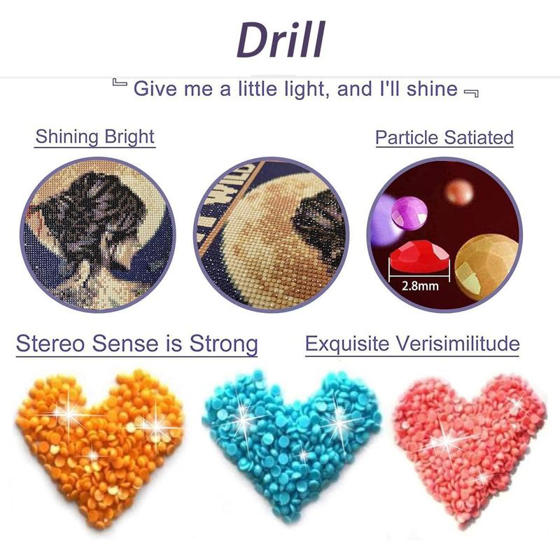 Diamond Painting Kits for Adults, Owl 5D Diamond Art Kits, Full Drill DIY Crafts for Adults Home Wall Decor Gift Diamond Dots [11.8x15.7inch]