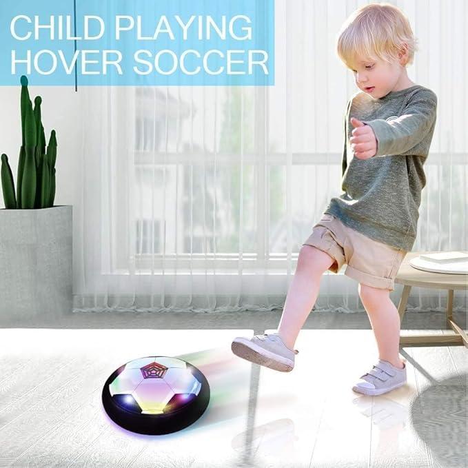 Office 1-Count Hover Soccer Ball Toys: Light-Up Indoor Game Gifts for Boys Ages 3-12 – Fun Soccer Toy Set for Kids 3-5, 6-8, and 8-12 Years Old