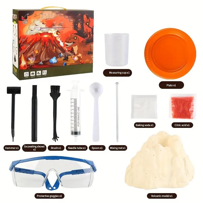 Dig Gem Rock Dig Science Experiment Kit For Kids, Dig Gem And Plastic Dinosaur Fossil Skeletons, Christmas Birthday Toy Gift Ideas For Girls And Boys Parent-child Interactive Games