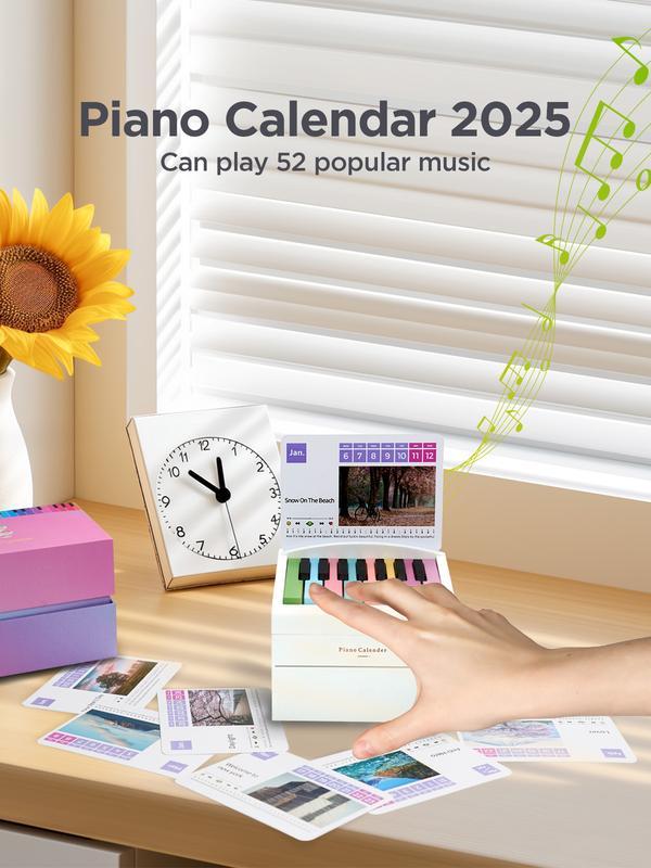 [BLACK FRIDAY] Playable Rechargeable Mini Piano with 52 Sheet Music, 28 Cards,Christmas Gift,Creative Gift,Birthday Gifts,Gift for Family and Friends