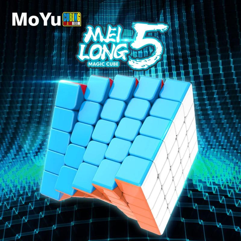 MoYu MeiLong 5x5 Speed Cube Stickerless 5x5x5 Magic Cube Puzzle Cube Toy