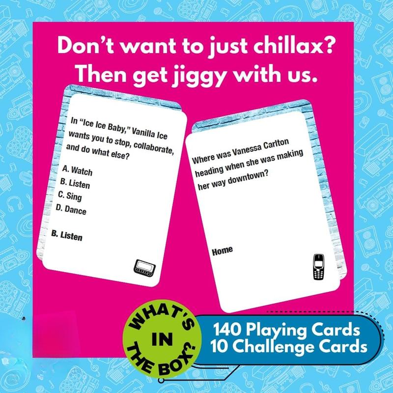 Music Trivia Card Game | Multi-Generational Family Gatherings, Adult Game Night and Fun Trivia (90's and 2000's Hip Hop and R&B)