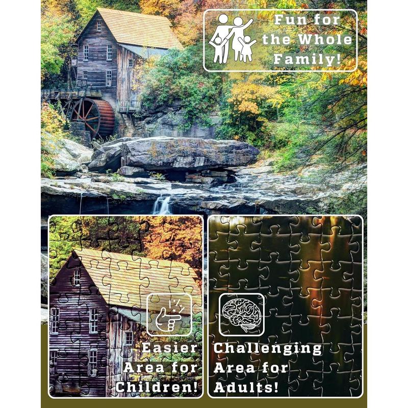 Puzzles for Adults 1000 Pieces - 20x30 in HD Quality Landscape 1000 Piece Puzzle for Adults & Families | Sturdy 2mm Adult Puzzle Pieces | 8 Jigsaw Puzzles Saver Sheets & Full-Sized 1:1 Poster Included