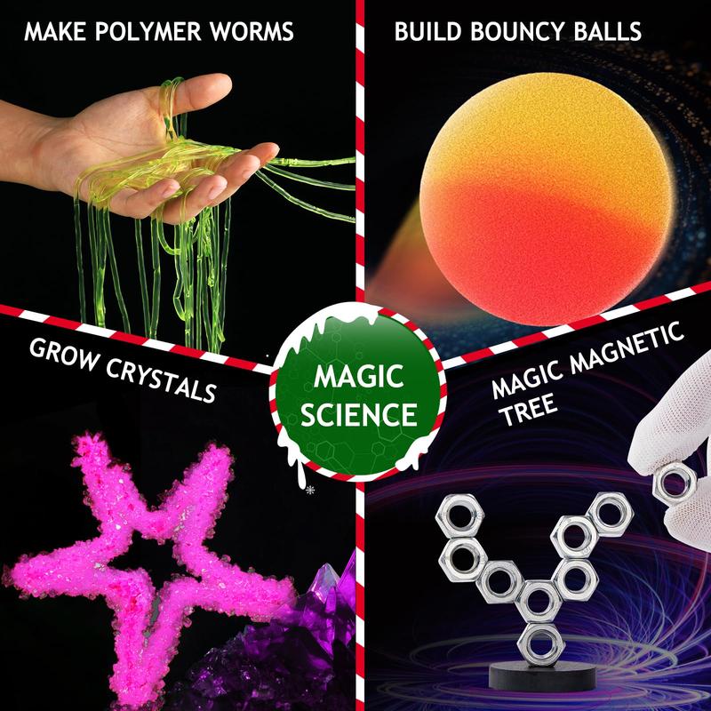 Japace Science Experiments & DIY Motorized Building Kits STEM Toys Chemistry Set for Kids Age 4-6-8