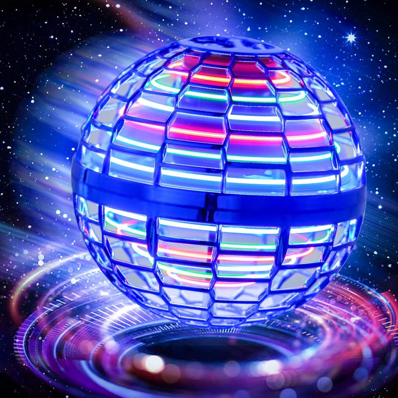 Flying Orb Ball Flying Toys: 360°Rotating Hand Controlled Galaxy Ball Cosmic Globe Hover Ball Toys Gifts for Boys Girls