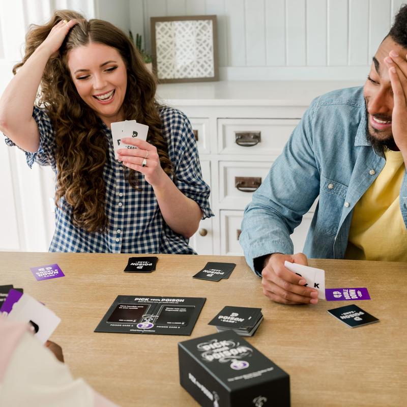 Pick Your Poison Party Game + Family Expansion Set - The “What Would You Rather Do?” Card Game for Kids, Teens, College Students, Adults, at Fun Parties and Board Games Night with Your Friends