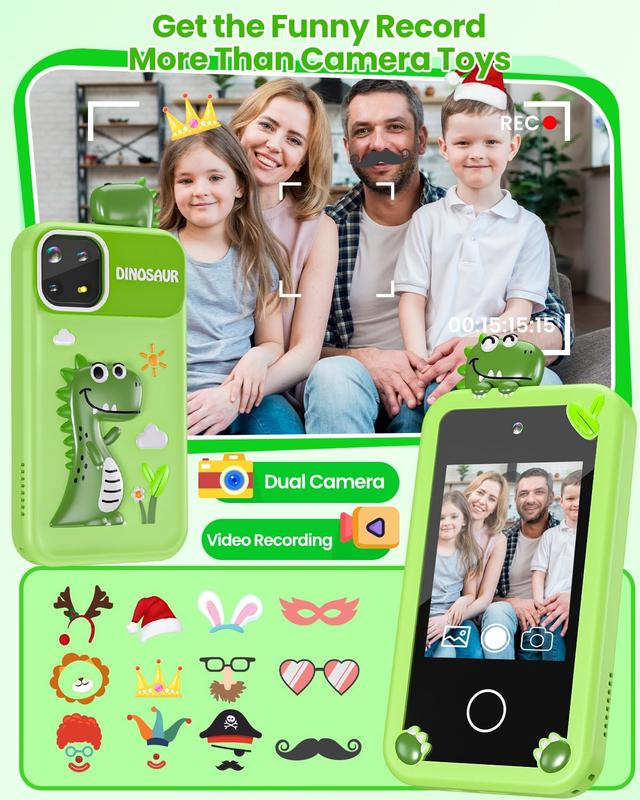 Kids Toy Smart Phone,Smart Phone Toys for Girls with High-definition Camera-Phone Toys with Learning Games,Travel Toys with MP3 Music Player for Birthday Gifts for Boys Girl Boy Girl Birthday Gifts touch screen toy game phone