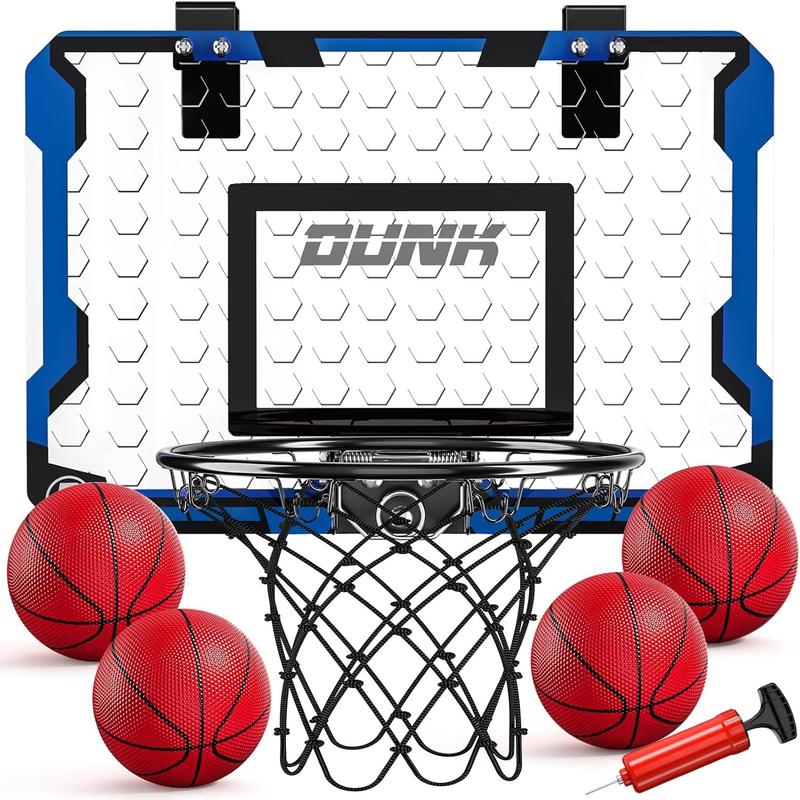 Blue Indoor basketball , Mini basketball hoop with 4 Balls  for Bedroom Office,Outdoor,Indoor Basketball Hoop ,Basketball Toys ,Christmas gift