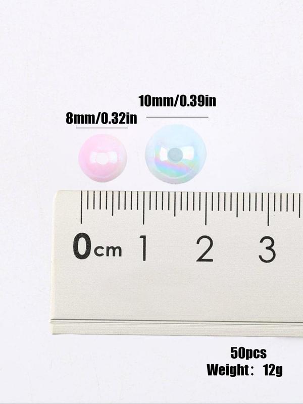 8mm 10mm Cute Colorful Acrylic Beads, Beads for Clothing, Shoes, Hats, Fashion Accessories for Jewelry Making