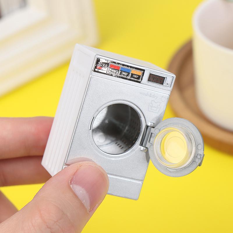 New Fashion 1:12 Dollhouse Miniature Washing Machine Home Appliance Laundry Model Decor Toy