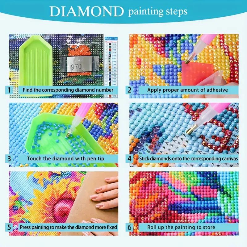 5D Diamond Arts Colorful Painting Kit, Sunflower Pattern DIY Diamond Arts Colorful Painting without Frame, Handmade Art Crafts for Home Decor