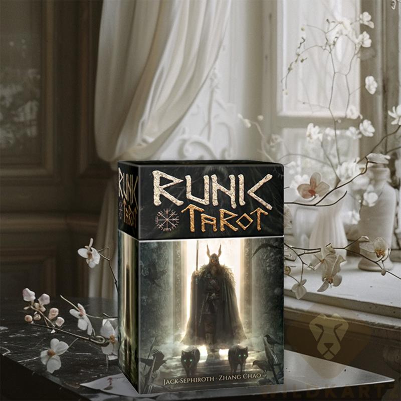 Runic Tarot: 78 Tarot Card Deck & Guidebook; Divination tool, tarot reading, psychic reading, fortune telling, tarot card deck, spiritual, unique tarot