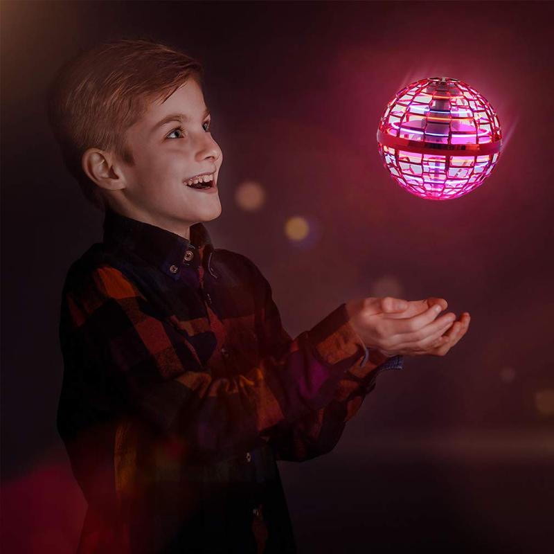 Flying Orb Ball Flying Toys: 360°Rotating Hand Controlled Galaxy Ball Cosmic Globe Hover Ball Toys Gifts for Boys Girls