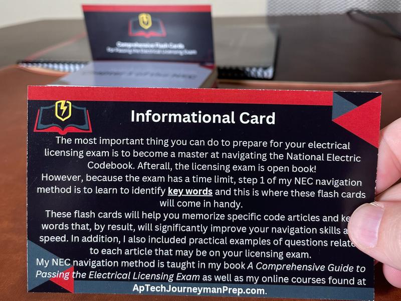 Comprehensive Flash Cards for Passing the Electrical Licensing Exam