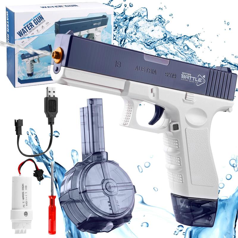 Water Blaster, Waterproof Water Shooter, Swimming Pool Toys for Adults and Kids, 32 FT Long Range, Rechargeable