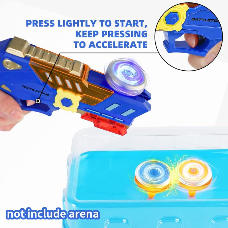 Bey Battling Top Burst Gyro Toy Set With 4 Spinning Top Burst Gyros 1 Toy Launchers Combat Battling Game Gifts For Boys Children Kids Ages 6+