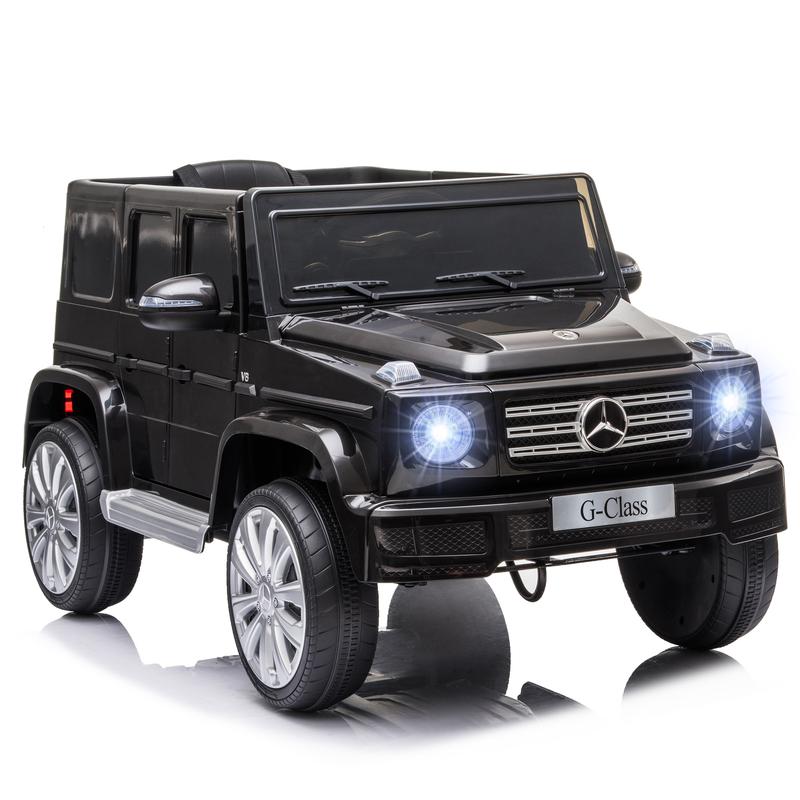 Aosom 12V Mercedes Benz Electric Car for Kids, Kids Ride On Car with Remote Control, Suspension, Lights, Horn, Music, Suspension for 3-6 Years Old