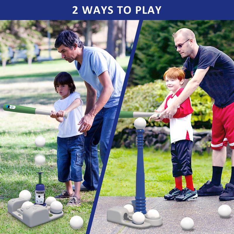 Baseball Toy Set, 1 Set Durable Baseball Bat & Ball & Tee Toy, Indoor Outdoor Backyard Sport Games Toy, Party Favors