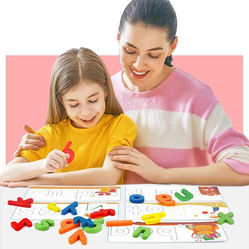 Learning Educational Toys and Gift for 3 4 5 6 Years Old Boys & Girls - See & Spell Matching Letter Game for Preschool Kids Learning Resources - STEM Educational Toys for Toddler Learning Activities