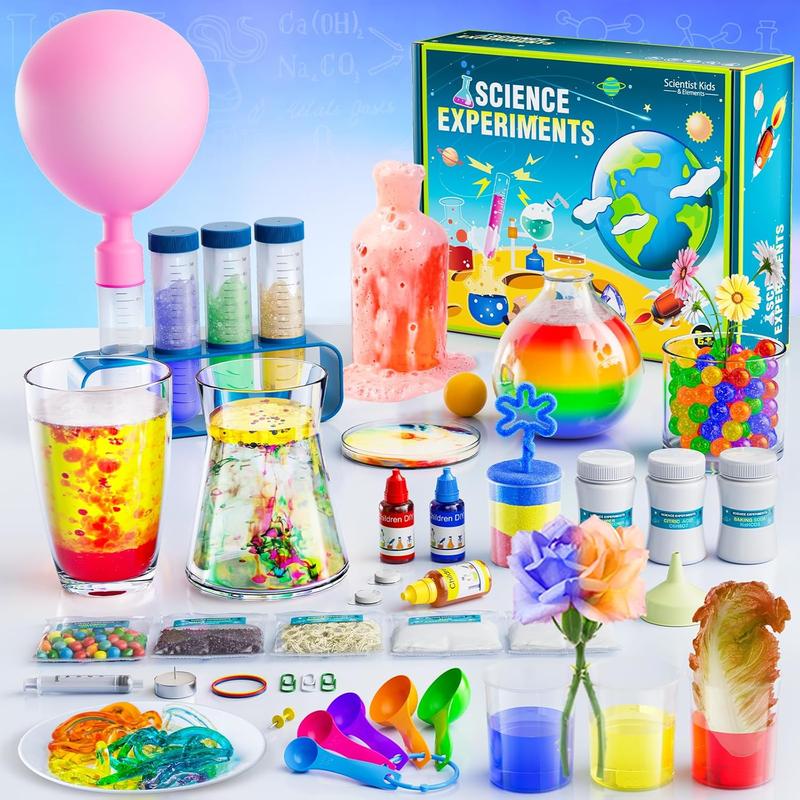 50 Lab Experiments Science Kit for Kids, STEM Activities Educational Scientist Toys Gifts for Age 6-12 Year Old Boys Girls, Chemistry and Physics Set Toys Educational Learning Set