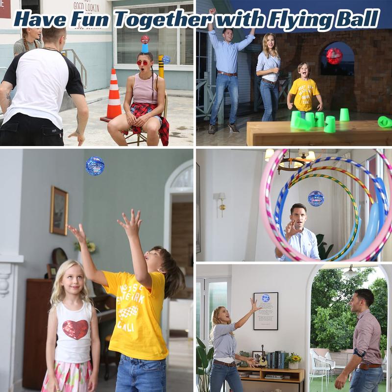 Flying Orb Ball Flying Toys: 360°Rotating Hand Controlled Galaxy Ball Cosmic Globe Hover Ball Toys Gifts for Boys Girls