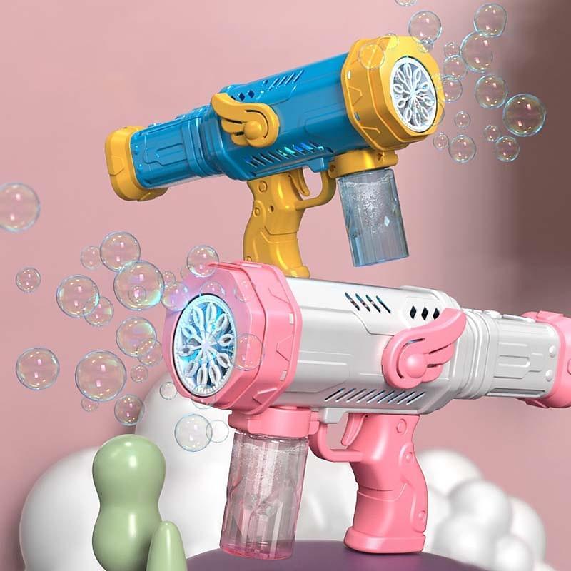 Electric Bubble Machine Toy, Cute Rocket Shaped Bubble Blowing Machine, Bubble Making Toy for Birthday Party (Batteries Not Included)