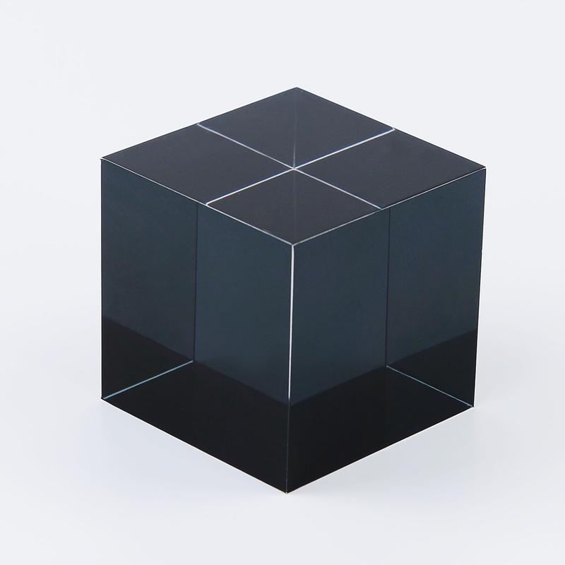 CMY Cubes The K Cube - Black Hue Cube - Optical Color Cube - Diamond Polished - Teaches Subtractive Color Mixing - Educational, Scientific, Physics & Kinetic Art Desk Toy