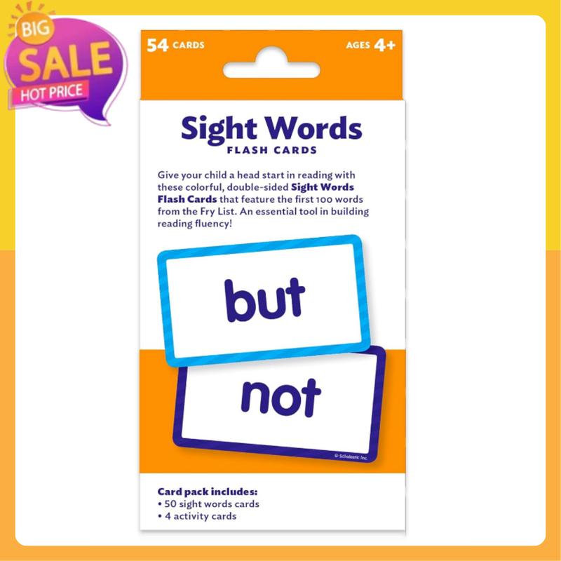 Flash Cards: Sight Words Cards for Early Education