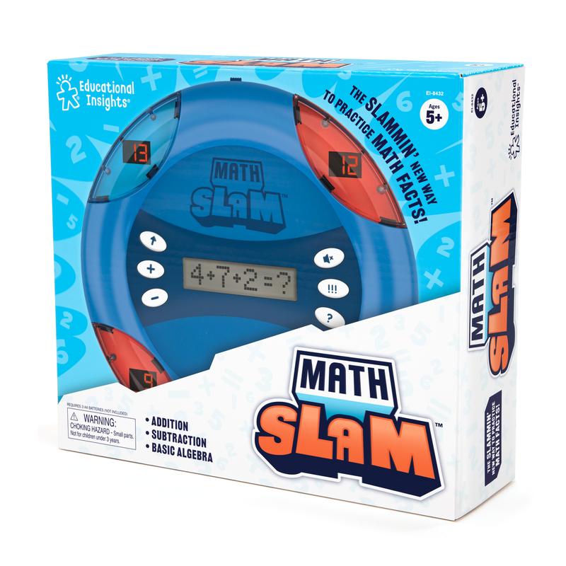 Educational Insights Math Slam Electronic Math Game, Handheld Electronic Math Toy, Ages 5+