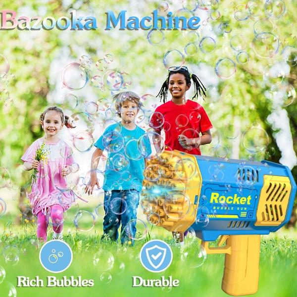 Bubble gun for kids Toddler with bubble liquid, toys for boys and girls 3-8 years old, Toddler outdoor toys for kids