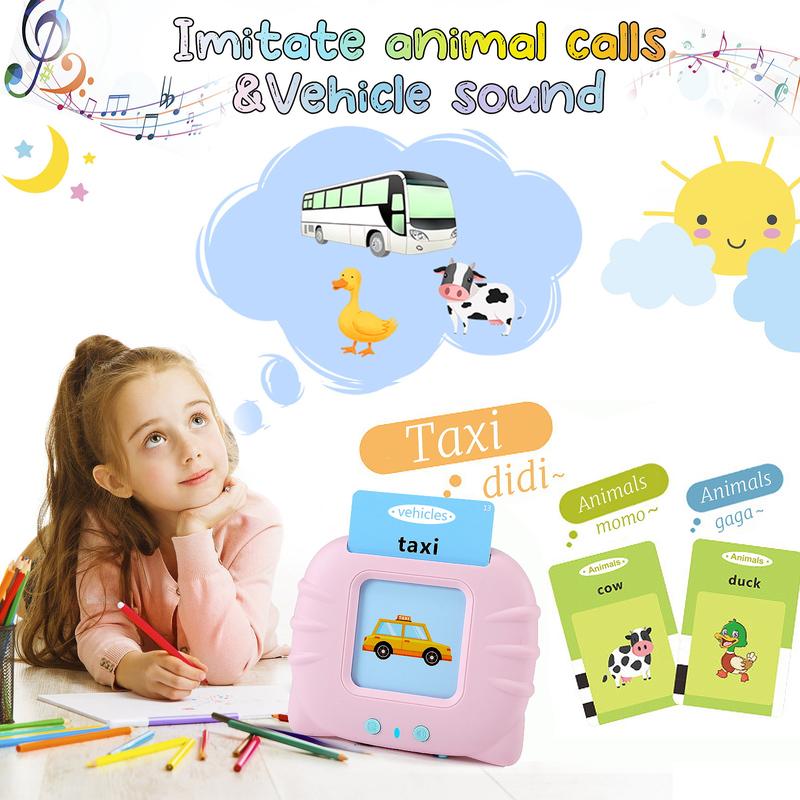 FREE TO FLY Talking Flash Cards: 384 Sight Words Speech Therapy Toys Learn Alphabet ABC Letters Colors Number Shapes Animals Learning Toys Educational Preschool Gifts