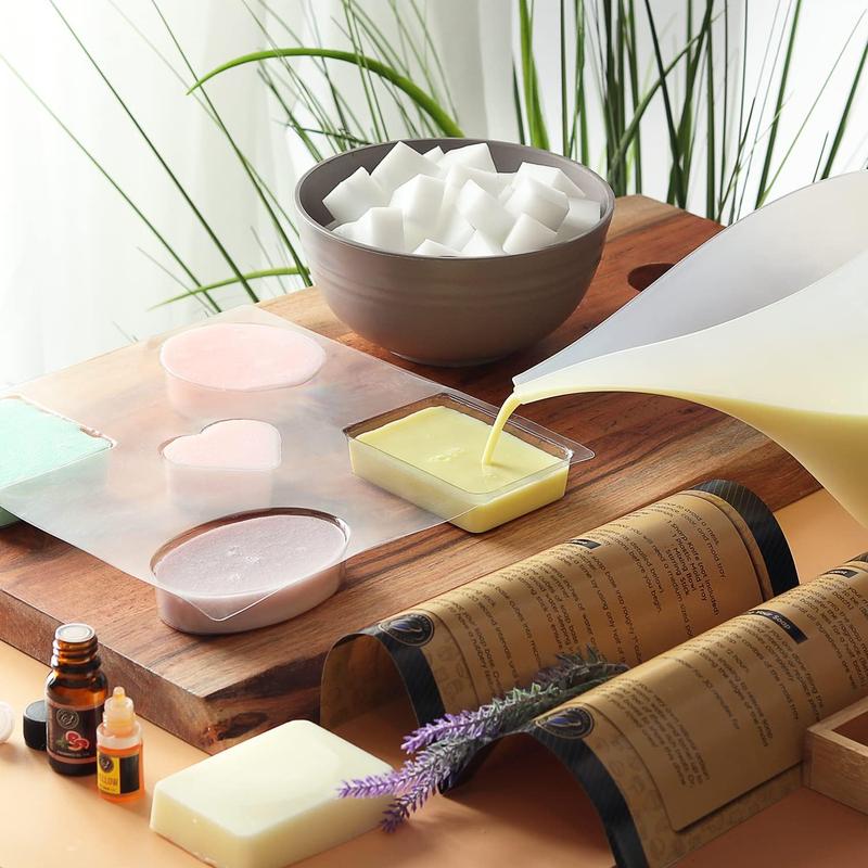 CraftZee DIY Shea Butter Soap Making Kit Includes Soap Base, Molds, Fragrance Oils, Liquid Dyes, Instruction Manual & More