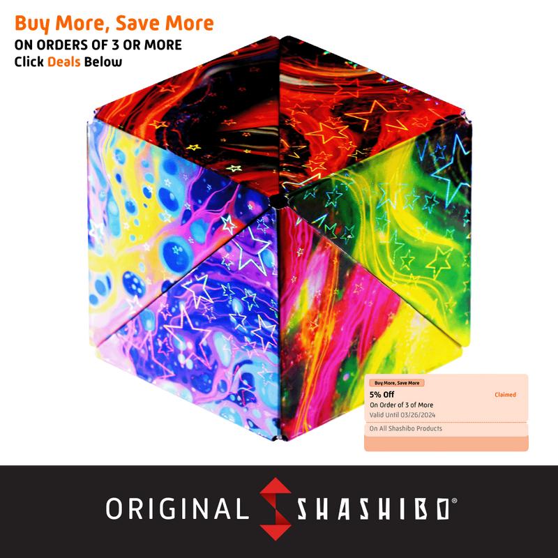 Holographic 2.0 Series - Shashibo Magnetic Puzzle Cubes (4 Styles)