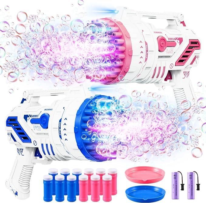 Upgraded Bubble Machine, Bubble Machine With Led Light,69 Hole Bubble Machine,Ideal For Outdoor And Indoor Use At Birthdays, Weddings, And Parties, Perfect For Kids Aged 3 And Up bubble machine