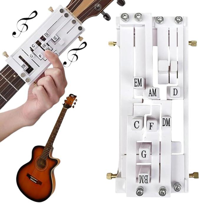 Guitar Chord Presser, Guitar Virtuoso Chord Presser, Guitar Chord Trainer Guitar Learning Tools, Guitar Assistant Practical Teaching Tool for Beginners Guitar Learning Tool Accessories，guitar accessories Guitar Chord