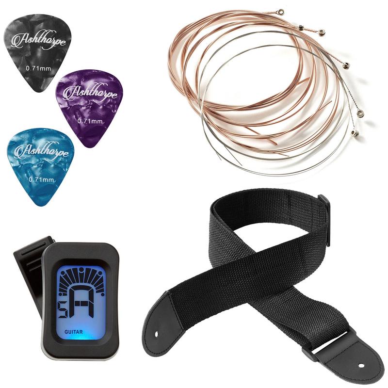 41-Inch Beginner Acoustic Guitar Starter Package