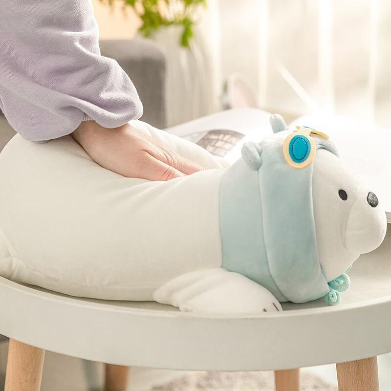 MINISO We Bare Bear Plush Doll Stuffed Toys White Bear Cute Doll Medium Size 15 inch Doll Bear Pillow Plush Toys Birthday Gift For Kids