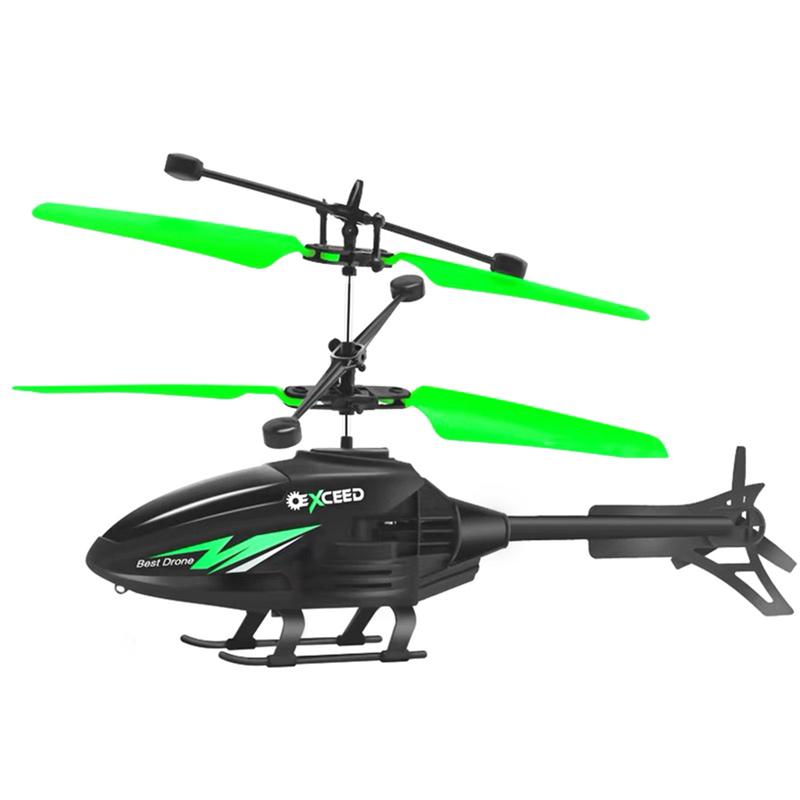 Mini helicopter for adults. Intelligent induction hovering aircraft, four-axis flying toy. A great gift toy for boys and girls. Red.