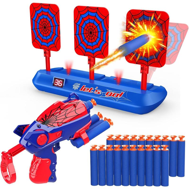 Spider Shooting Toys for 3-12 Year Old Boys,Shooting Targets for Guns Toys for Ages 5-7 4-6 6-8 Outdoor Game Garden Toys Family Fun for Birthday Halloween Xmas Easter Gifts for 3-12 Year Old Boys Kids